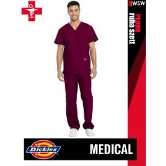   Dickies Medical PROMO SCRUB WINE unisex egészségügyi munkanadrág és felső szett - munkaruha