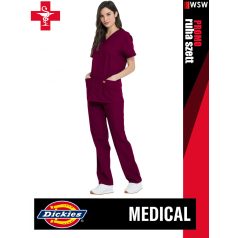   Dickies Medical PROMO SCRUB WINE unisex egészségügyi munkanadrág és felső szett - munkaruha