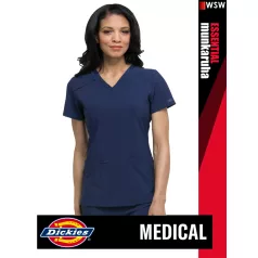   Dickies Medical EDS ESSENTIALS NAVY női v-nyakú stretch egészségügyi tunika felső - munkaruha