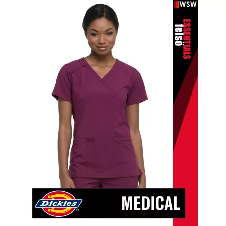 Dickies Medical EDS ESSENTIALS WINE unisex egészségügyi tunika felső - munkaruha