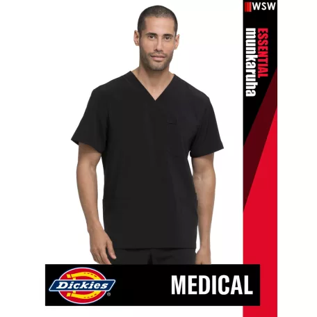 Dickies Medical EDS SIGNATURE BLACK férfi egészségügyi stretch tunika felső - munkaruha