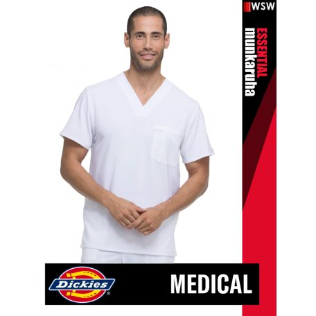 Dickies Medical EDS SIGNATURE WHITE férfi egészségügyi stretch tunika felső - munkaruha