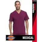 Dickies Medical EDS SIGNATURE WINE férfi egészségügyi stretch tunika felső - munkaruha
