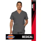 Dickies Medical EDS ESSENTIALS PEWTER férfi v-nyakú egészségügyi tunika felső - munkaruha