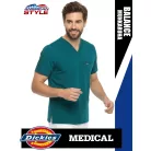 Dickies Medical BALANCE CARIBBEAN férfi v-nyakú három zsebes stretch egészségügyi tunika felső - munkaruha