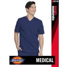 Dickies Medical BALANCE NAVY férfi v-nyakú három zsebes stretch egészségügyi tunika felső - munkaruha