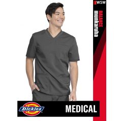  Dickies Medical BALANCE PEWTER férfi v-nyakú három zsebes stretch egészségügyi tunika felső - munkaruha
