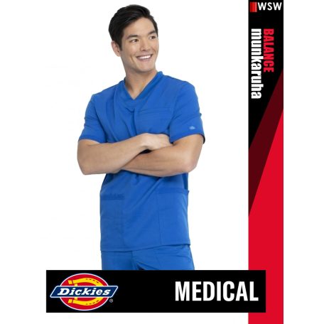 Dickies Medical BALANCE ROYAL férfi v-nyakú három zsebes stretch egészségügyi tunika felső - munkaruha