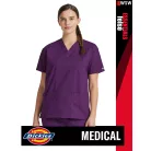 Dickies Medical EDS ESSENTIALS EGGPLANT női v-nyakú egészségügyi tunika felső - munkaruha