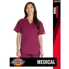 Dickies Medical EDS ESSENTIALS WINE női v-nyakú egészségügyi tunika felső - munkaruha