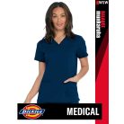 Dickies Medical BALANCE NAVY női v-nyakú három zsebes stretch egészségügyi tunika felső - munkaruha