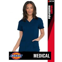   Dickies Medical BALANCE NAVY női v-nyakú három zsebes stretch egészségügyi tunika felső - munkaruha