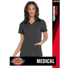   Dickies Medical BALANCE PEWTER női v-nyakú három zsebes stretch egészségügyi tunika felső - munkaruha
