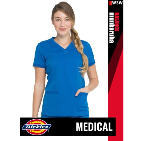Dickies Medical BALANCE ROYAL női v-nyakú három zsebes stretch egészségügyi tunika felső - munkaruha
