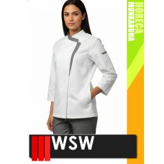 WSW HORECA WHITE DOLCE technikai női séfkabát - munkaruha