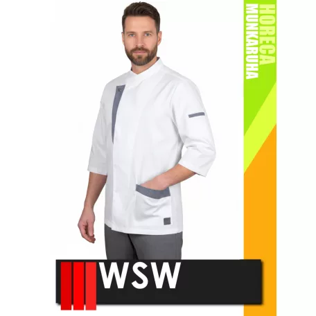 WSW HORECA WHITE DOLCE technikai férfi séfkabát - munkaruha