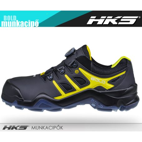 HKS BOLD TARGA S3 technikai fémmentes önbefűzős prémium munkacipő - munkabakancs