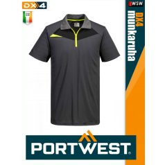 Portwest DX4 BLACK prémium rugalmas technikai póló - munkaruha