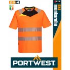 Portwest DX4 ORANGEHV prémium rugalmas technikai póló - munkaruha
