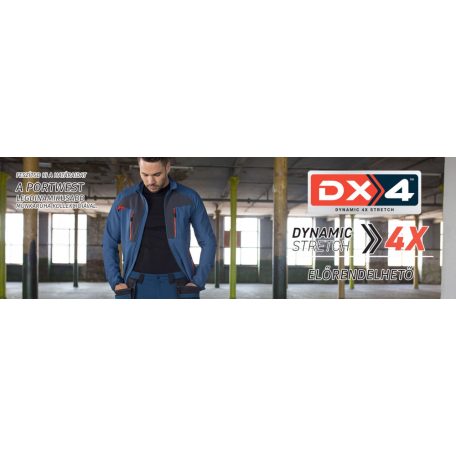 Portwest DX4 ORANGEHV prémium rugalmas technikai póló - munkaruha