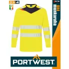 Portwest DX4 YELLOWHV prémium vzálló esőkabát - munkaruha