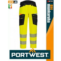   Portwest DX4 YELLOWHV prémium derekas munkanadrág - munkaruha
