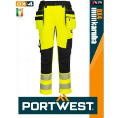 Portwest DX4 YELLOWHV prémium derekas munkanadrág - munkaruha