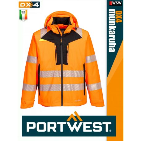 Portwest DX4 YELLOWHV prémium vzálló esőkabát - munkaruha