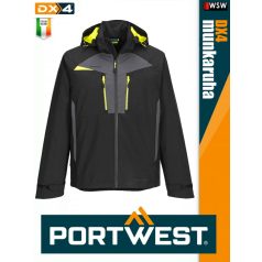 Portwest DX4 BLACK prémium shell esőkabát - munkaruha