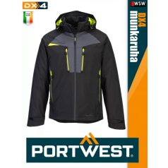   Portwest DX4 BLACK 3IN1 prémium bélelt munkakabát - munkaruha
