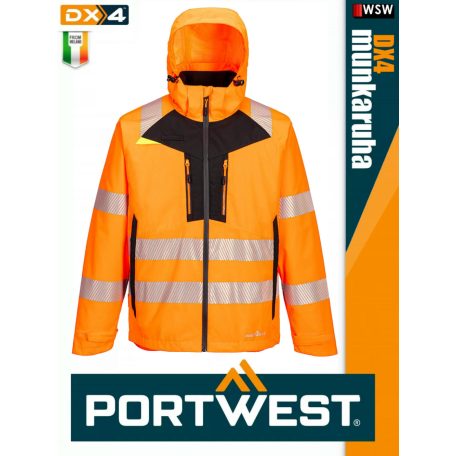 Portwest DX4 YELLOWHV 4IN1 prémium bélelt munkakabát - munkaruha