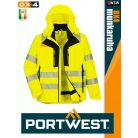 Portwest DX4 YELLOWHV 4IN1 prémium bélelt munkakabát - munkaruha