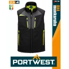 Portwest DX4 BLACK prémium softshell munkamellény - munkaruha