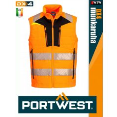 Portwest DX4 ORANGEHV prémium bélelt mellény - munkaruha