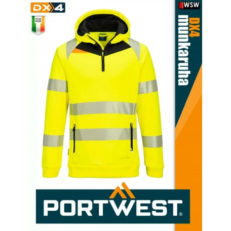 Portwest DX4 YELLOWHV prémium vzálló esőkabát - munkaruha
