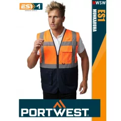   Portwest ES1 HVORANGE technikai láthatósági mellény - munkaruha