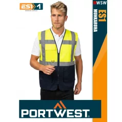   Portwest ES1 HVYELLOW technikai láthatósági mellény - munkaruha