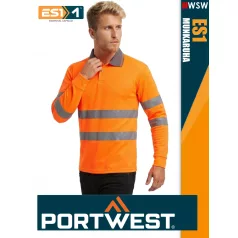   Portwest ES1 HVORANGE technikai galléros láthatósági póló - munkaruha