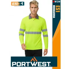   Portwest ES1 HVYELLOW technikai galléros láthatósági póló - munkaruha