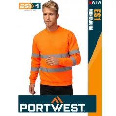   Portwest ES1 HVORANGE technikai környakas pulóver - munkaruha