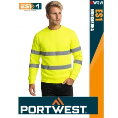   Portwest ES1 HVYELLOW technikai környakas pulóver - munkaruha