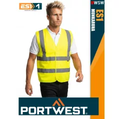   Portwest ES1 HVYELLOW technikai láthatósági mellény - munkaruha