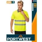 Portwest ES1 HVYELLOW technikai galléros láthatósági póló - munkaruha