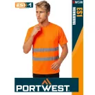 Portwest ES1 HVORANGE technikai környakas láthatósági póló - munkaruha