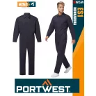 Portwest ES1 NAVY technikai kevertszálas overál kezes-lábas - munkaruha