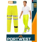 Portwest ES1 HVYELLOW technikai kevertszálas láthatósági deréknadrág - munkaruha