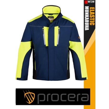 Procera ELASTIC NAVY ETHOS stretch slimfit softshell kabát - munkaruha
