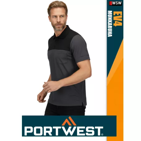 Portwest EV4 MOLE prémium galléros póló - munkaruha