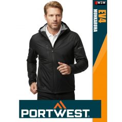  Portwest EV4 BLACK prémium vékony vízálló kabát - munkaruha