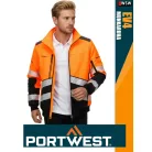 Portwest DX4 ORANGEHV prémium bélelt láthatósági munkakabát - munkaruha